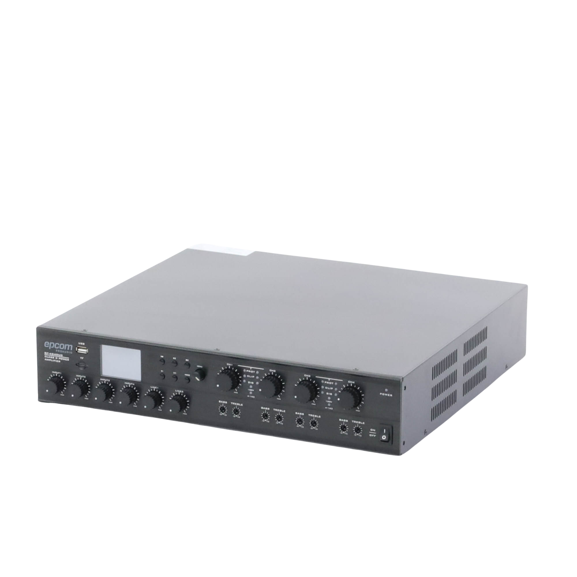 SF-4240UC|Amplificador Mezclador Matricial | 4 zonas | 240w por canal | 6 entradas | Receptor de medios